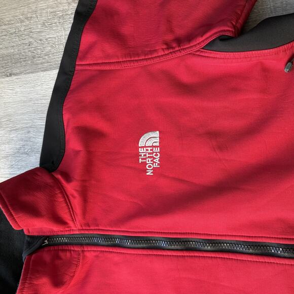 The North Face Mens Summit Series Windstopper Softshell Jacket Red Black L - Picture 2 of 10